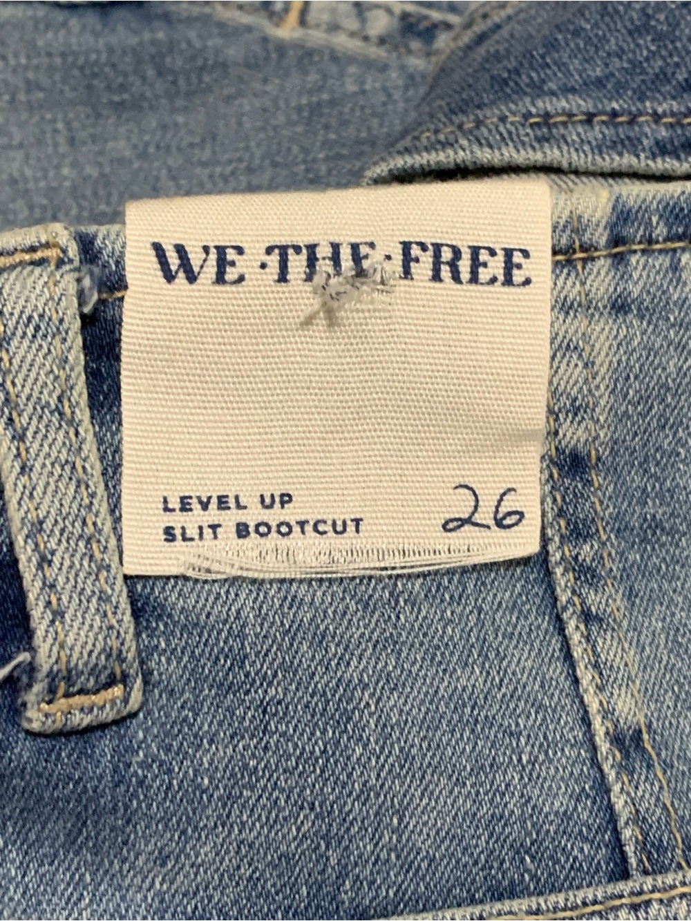 Free People Level Up Slit Bootcut Denim Jeans New - Picture 7 of 13